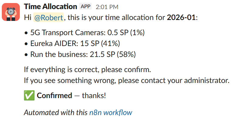 Image 3 - The Slack confirmation message